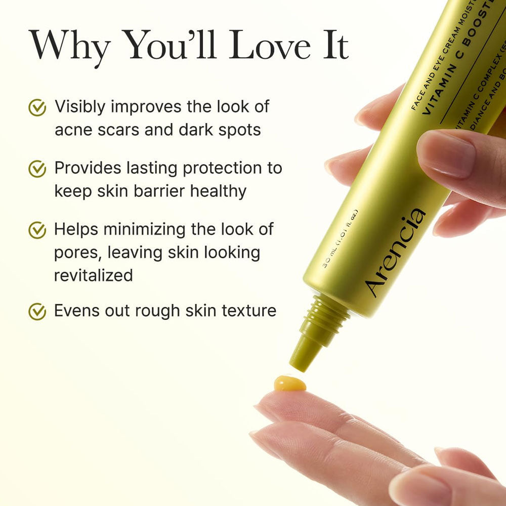 Arencia Vitamin C Booster Shot 30ml – Brightening Facial Serum & Skin Tone Corrector